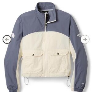 The North Face Women’s Windbreaker - Blue and Cream